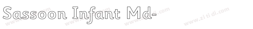 Sassoon Infant Md字体转换